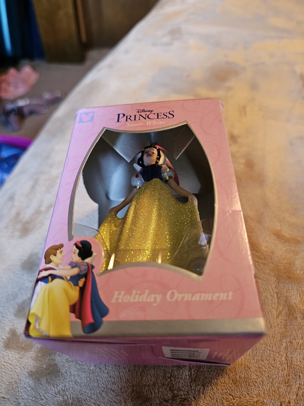 Disney Snow White Glitter Holiday Ornament - Yellow & Blue - Picture 2 of 4